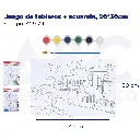 Juego de tableros + acuarela, 20*30cm