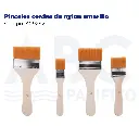 Pinceles cerdas de nylon amarillo