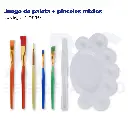 Juego de paleta + pinceles mixtos