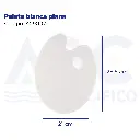 Paleta blanca plana