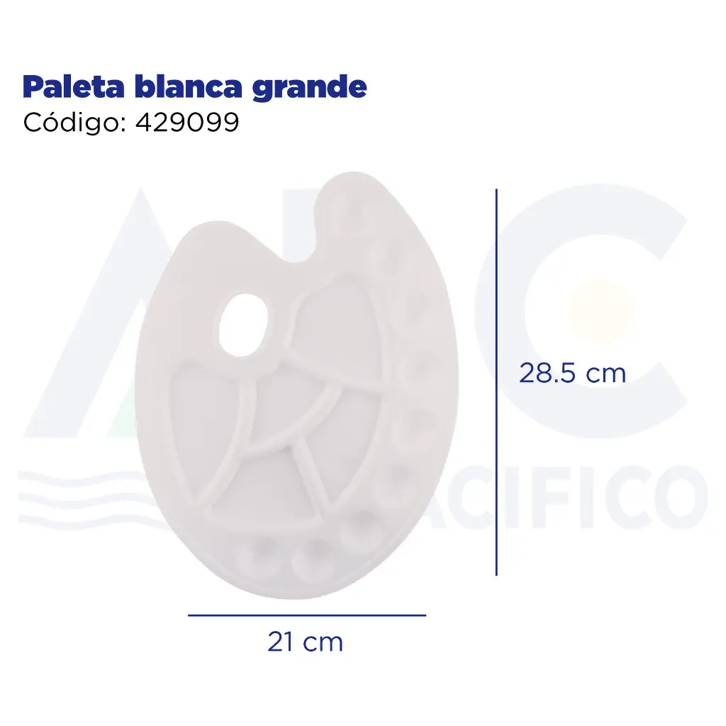 Paleta blanca grande