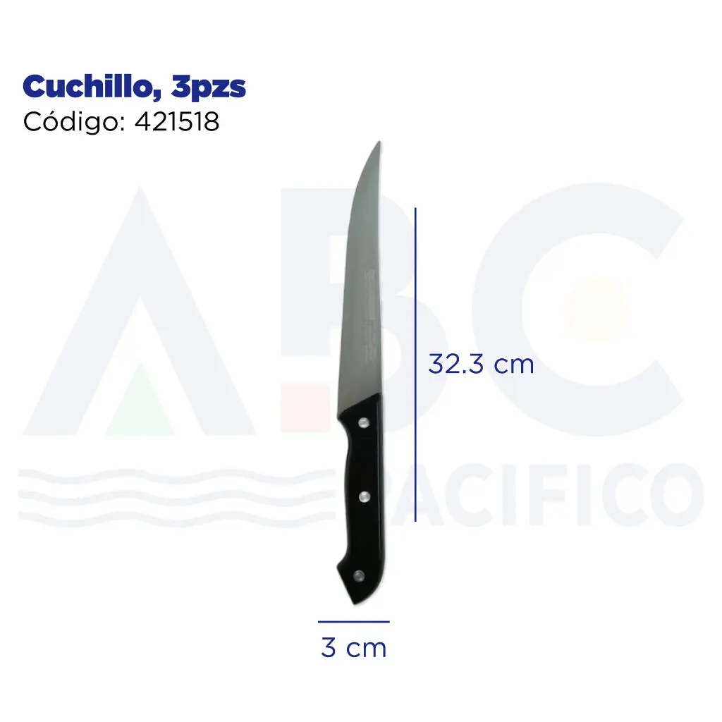 Cuchillo, 3pzs