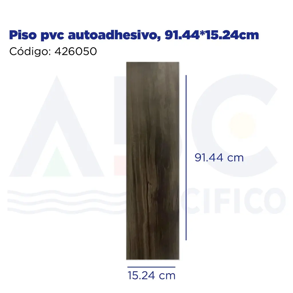 Piso pvc autoadhesivo, 91.44*15.24cm