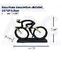 Escultura decorativa ciclista1, 20*15*5.5cm