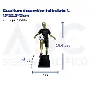 Escultura decorativa futbolista 1, 13*25.5*13cm