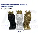 Escultura decorativa leones 1, 14*22.5*10cm