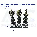 Escultura decorativa figuras de ajedrez 1, 8*29*8cm