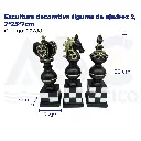 Escultura decorativa figuras de ajedrez 2, 7*23*7cm