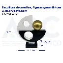 Escultura decorativa, figuras geométricas 2, 18.3*21.2*6.6cm