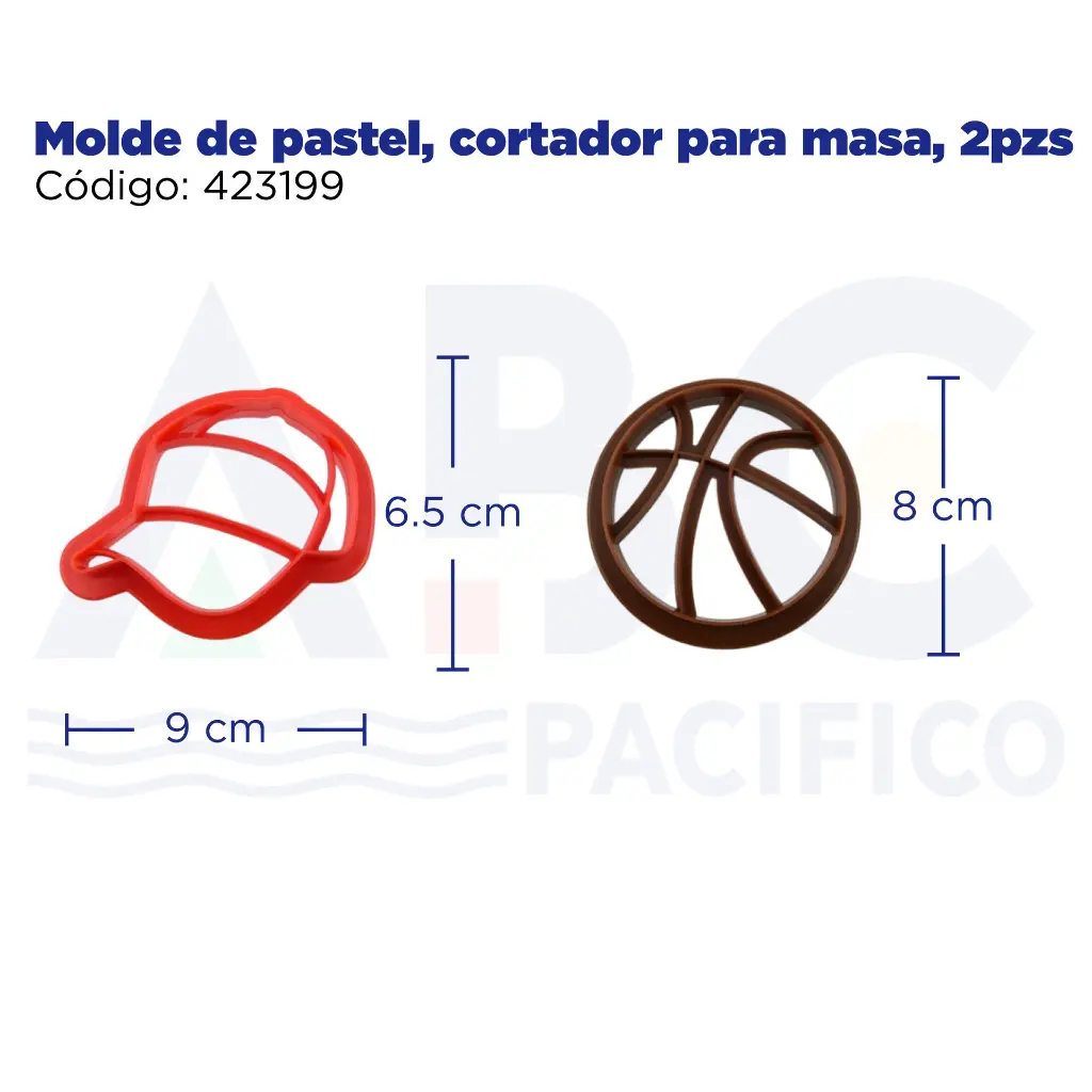 Molde de pastel, cortador para masa, 2pzs