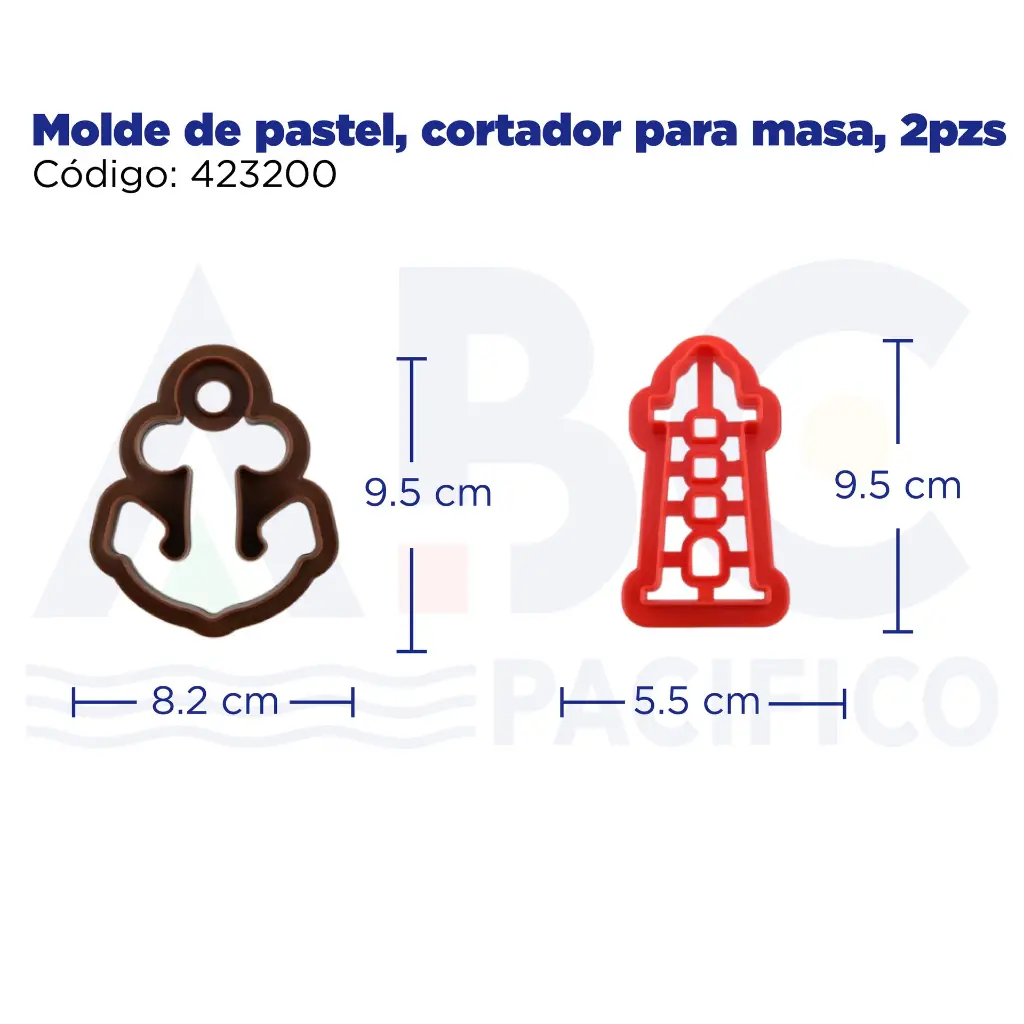 Molde de pastel, cortador para masa, 2pzs