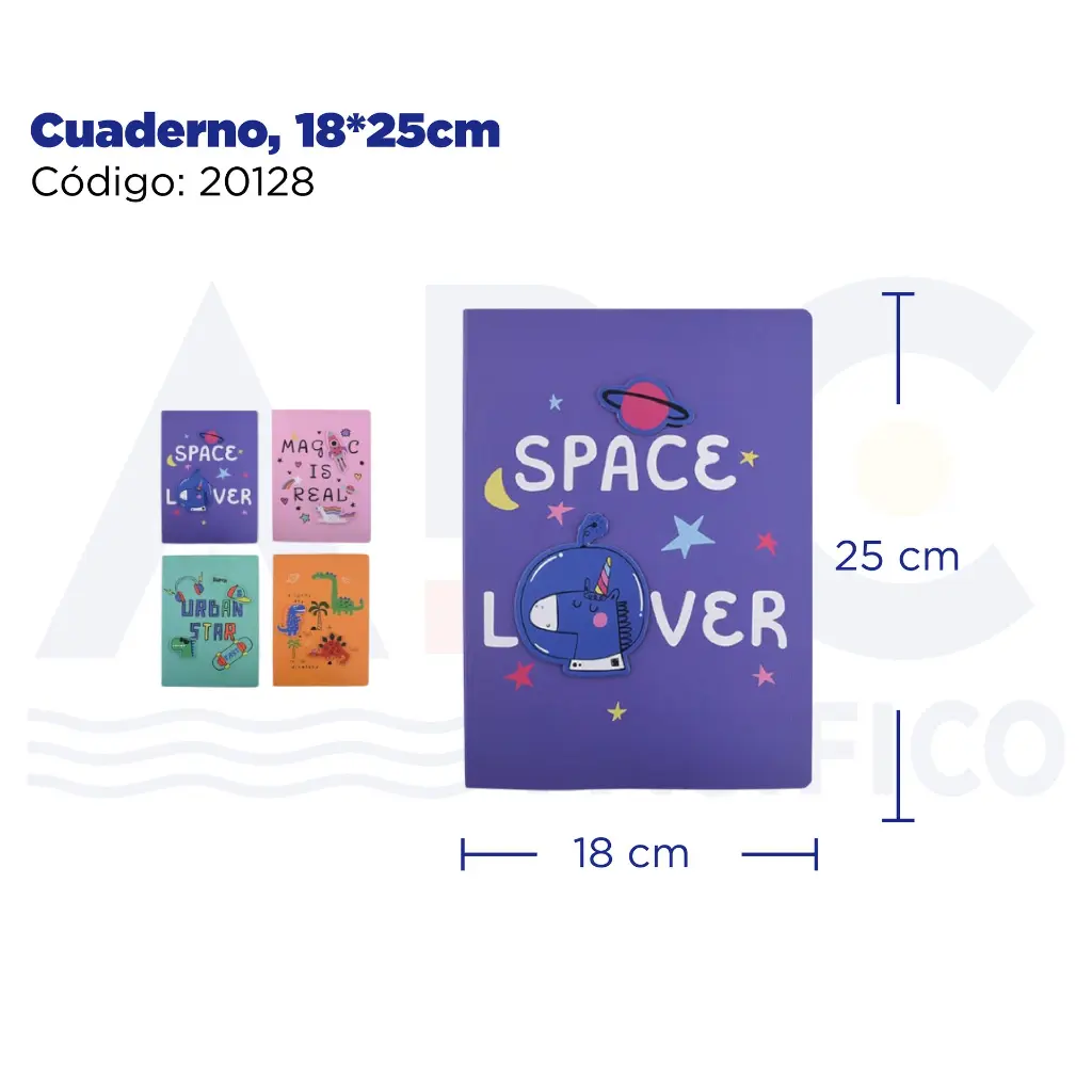 Cuaderno, 18*25cm