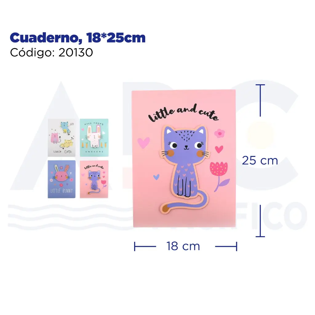 Cuaderno, 18*25cm