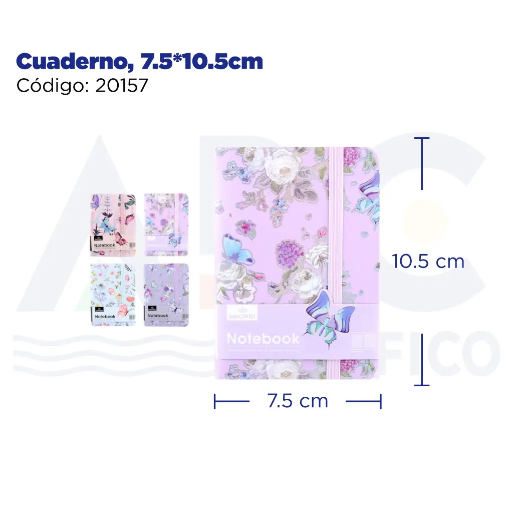 Cuaderno, 7.5*10.5cm