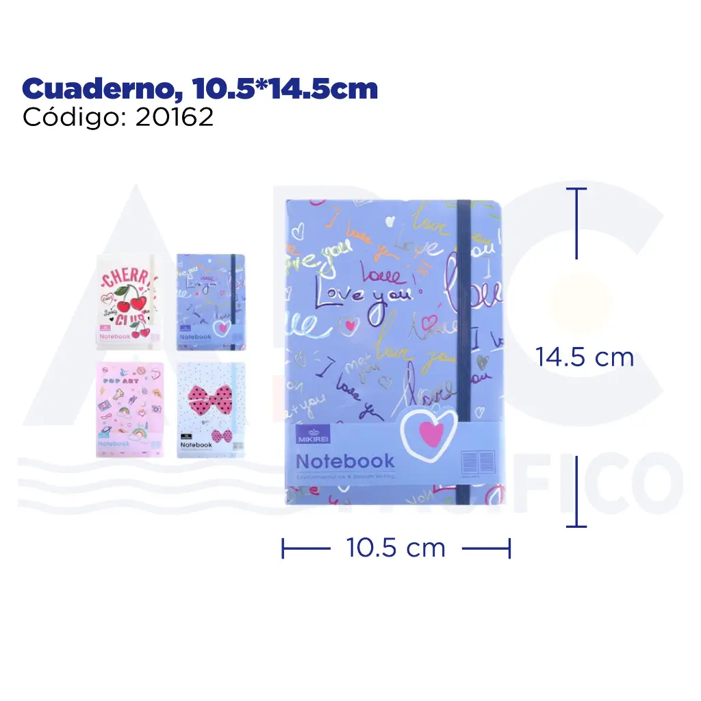 Cuaderno, 10.5*14.5cm
