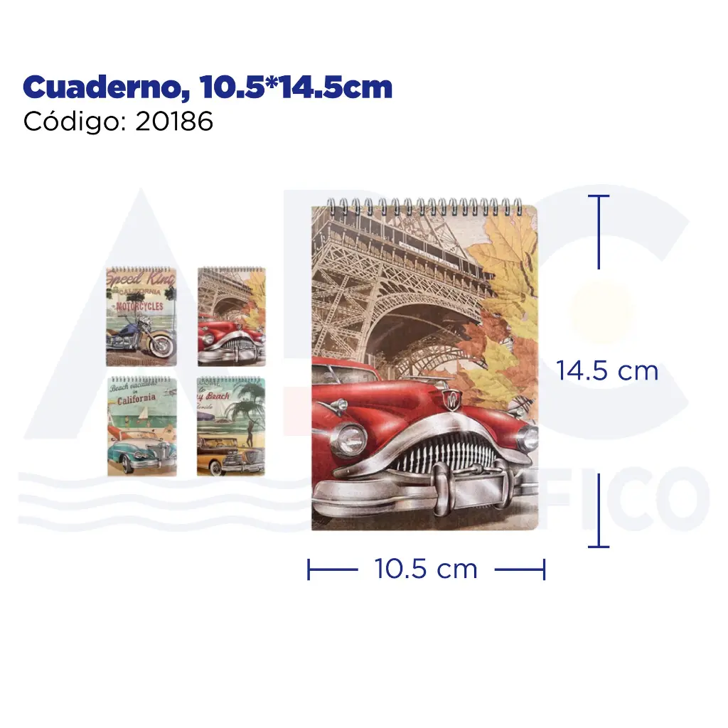 Cuaderno, 10.5*14.5cm