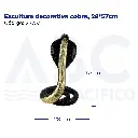 Escultura decorativa cobra, 28*57cm