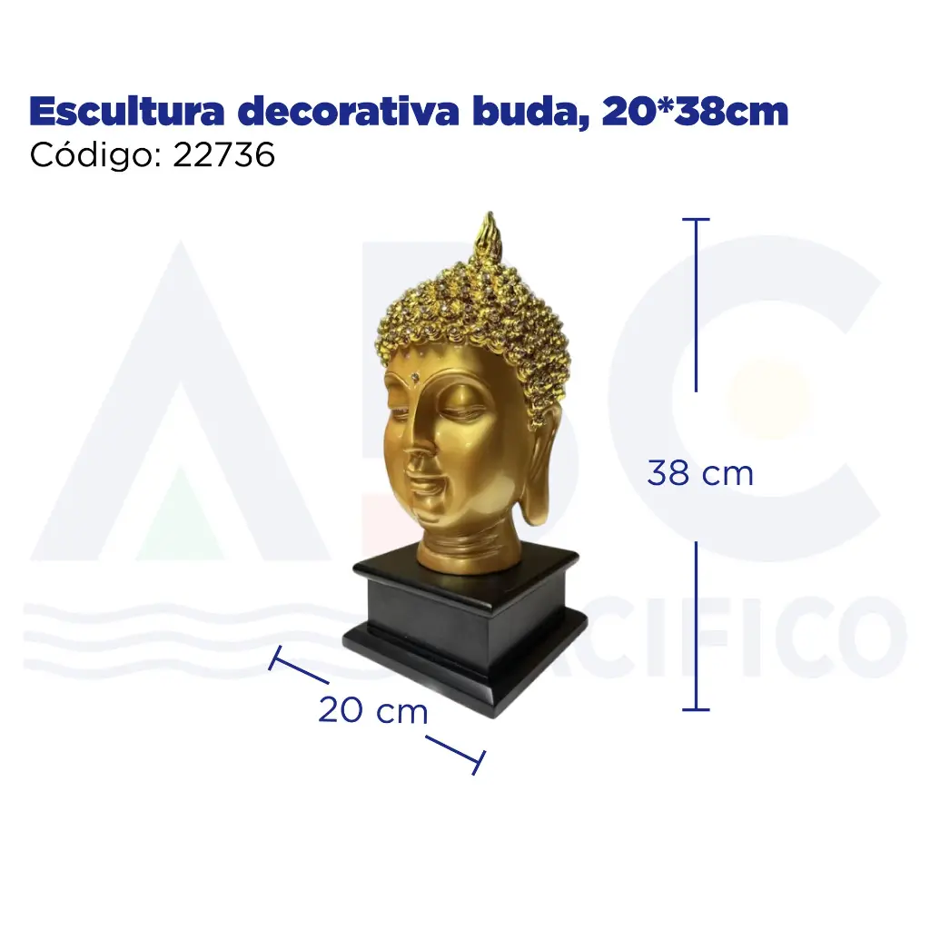 Escultura decorativa buda, 20*38cm