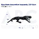 Escultura decorativa leopardo, 55*14cm