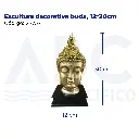 Escultura decorativa buda, 12*30cm