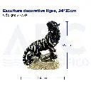 Escultura decorativa tigre, 24*35cm