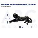 Escultura decorativa leopardo, 55*20cm