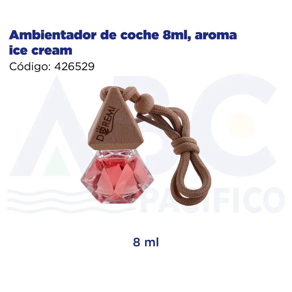 Ambientador de coche 8ml, aroma ice cream