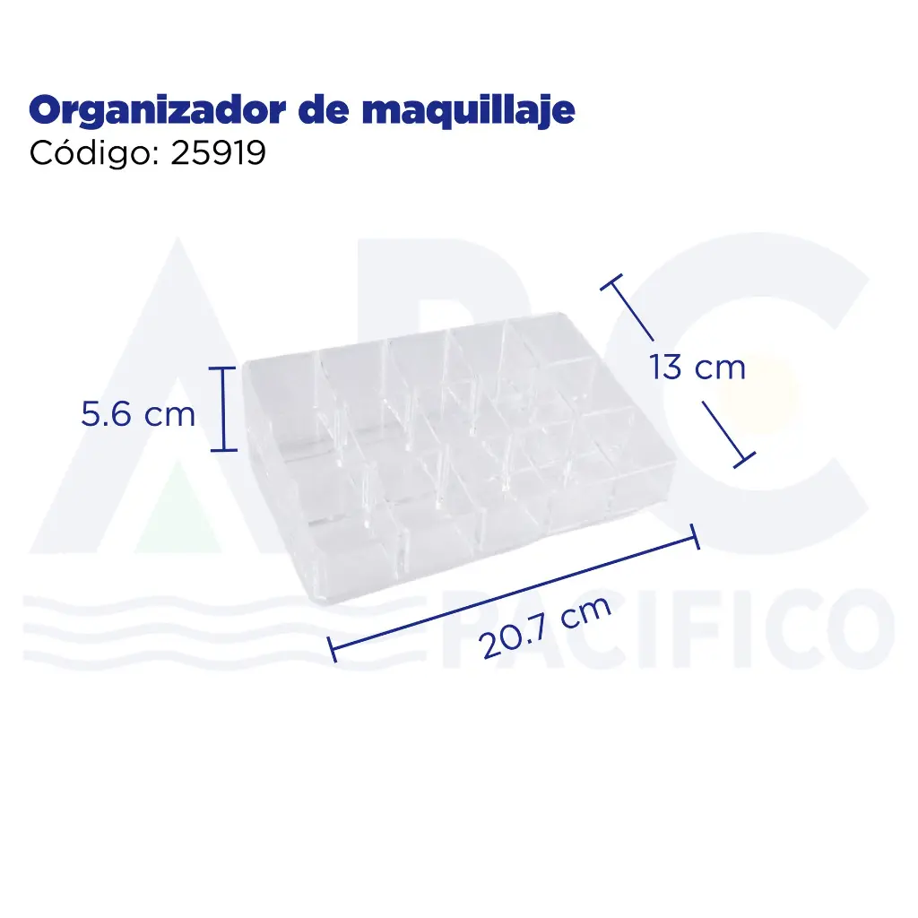 Organizador de maquillaje