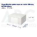 Organizador para ropa en color blanco, 45*30*20cm