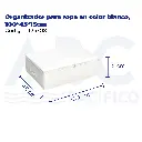 Organizador para ropa en color blanco, 100*45*15cm