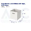 Organizador color blanco sin tapa, 31*31*31cm