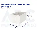 Organizador color blanco sin tapa, 20*30*16cm