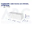 Organizador color blanco con división, 20*51*18cm
