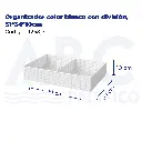 Organizador color blanco con división, 51*34*10cm