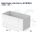 Organizador color blanco, 28*14*13cm