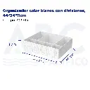 Organizador color blanco con divisiones, 44*34*11cm