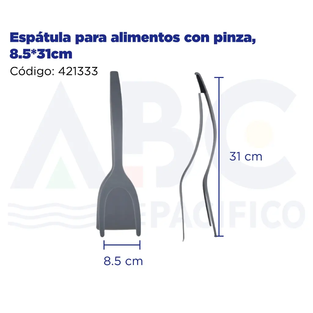 Espátula para alimentos con pinza, 8.5*31cm