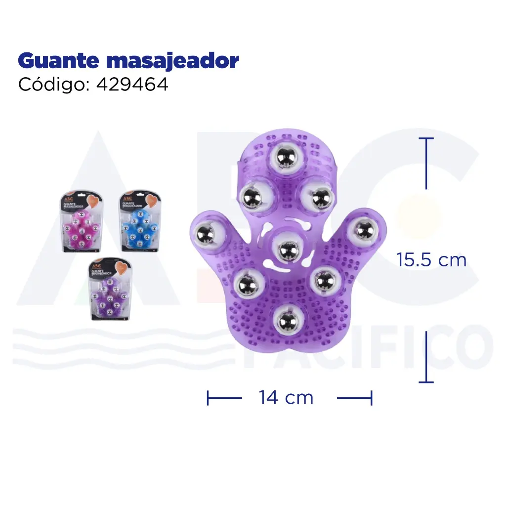 Guante masajeador
