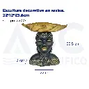 Escultura decorativa en resina, 22*12*23.8cm