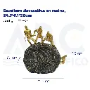 Escultura decorativa en resina, 24.5*6.1*26cm
