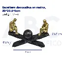 Escultura decorativa en resina, 29*20.5*6cm