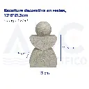 Escultura decorativa en resina, 13*6*21.3cm