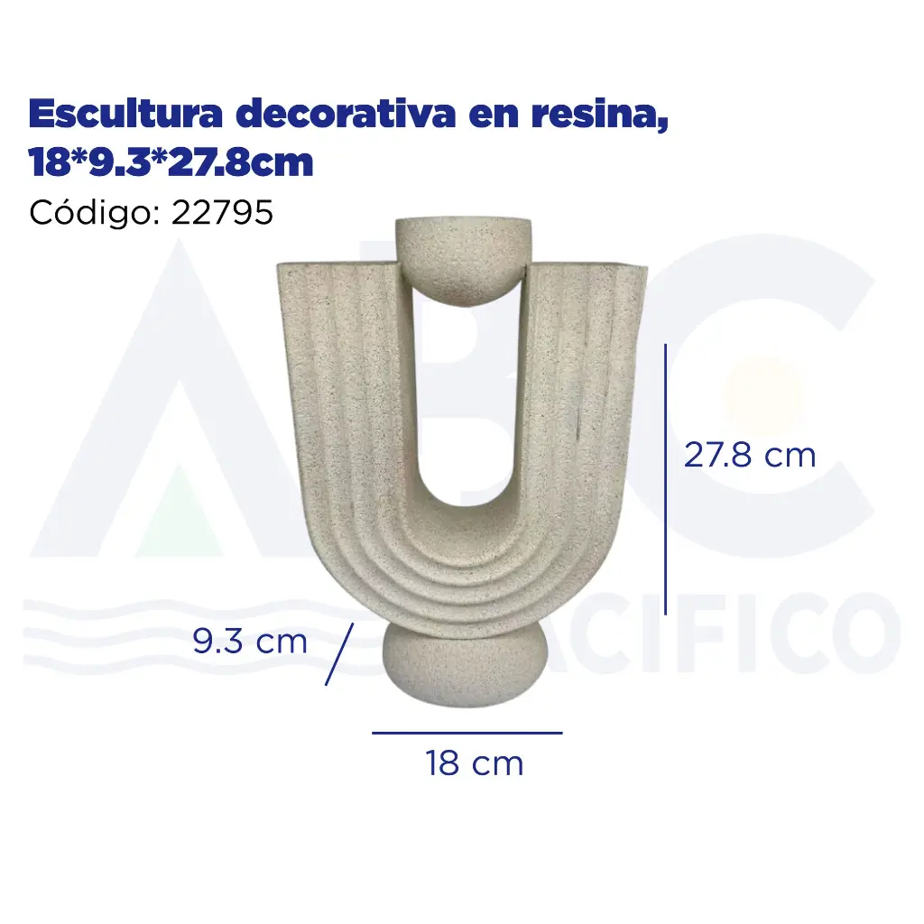 Escultura decorativa en resina, 18*9.3*27.8cm