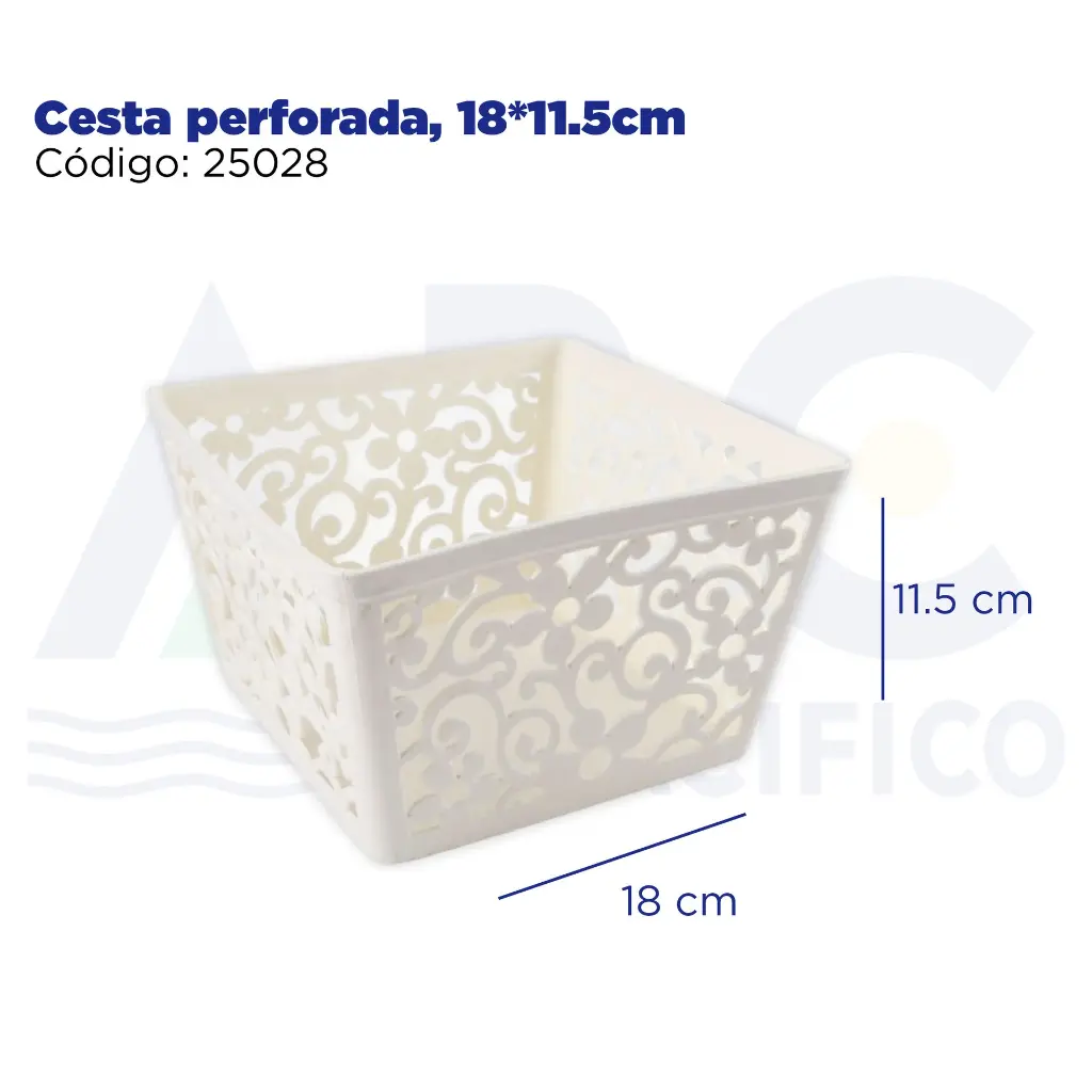 Cesta perforada, 18*11.5cm