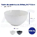 Tazón de cerámica de 500ml, 14.7*7.6cm