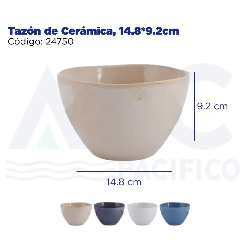 Tazón de Cerámica, 14.8*9.2cm