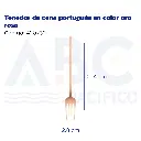 Tenedor de cena portugués en color oro rosa