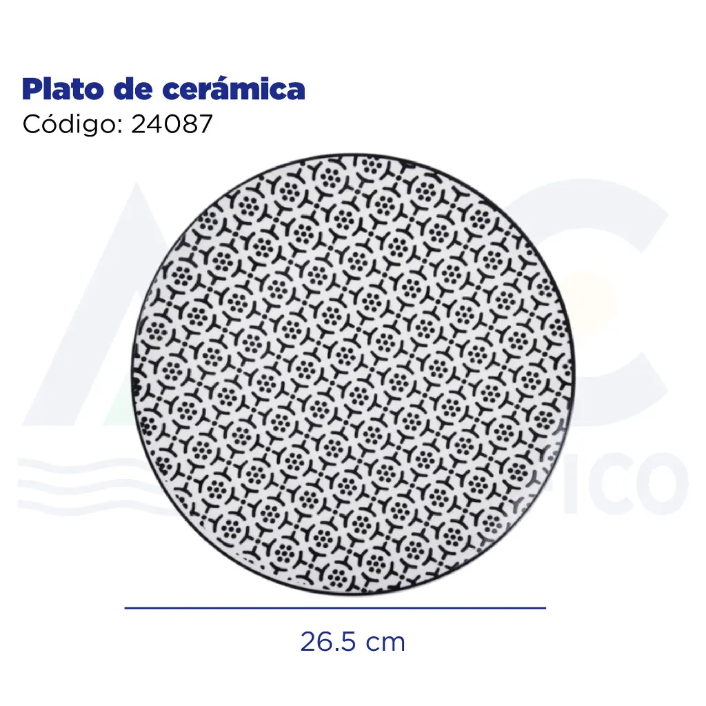 Plato de cerámica