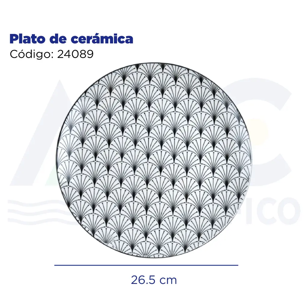 Plato de cerámica