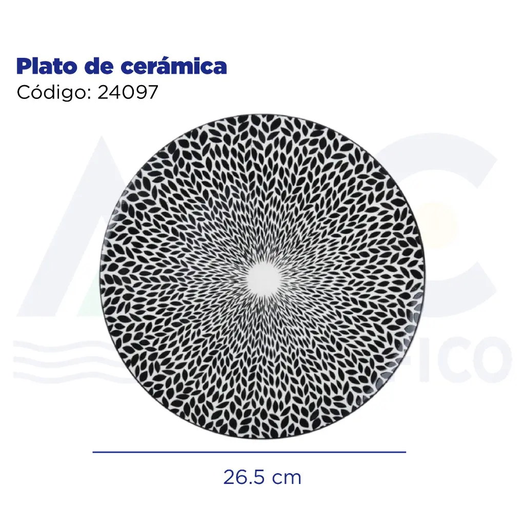 Plato de cerámica